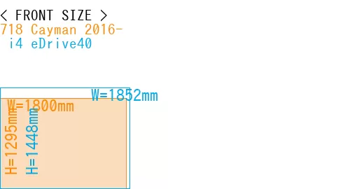 #718 Cayman 2016- +  i4 eDrive40